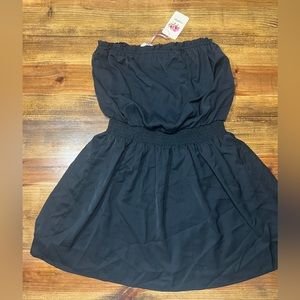 Entro Black Strapless Dress Size L